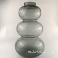 Gray Tripled Bubble Glass Vase Bubble Broste